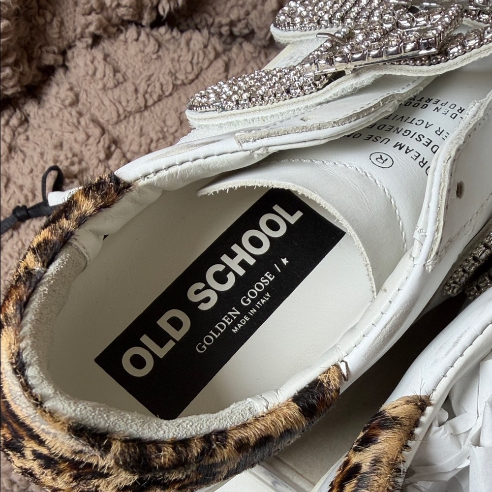 Golden Goose White Sneakers with Silver Accents - Picture 8 of 14